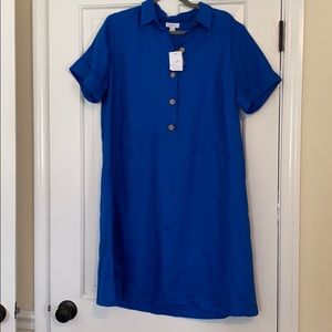 J. Jill Love Linen Short Sleeve A-Line Dress